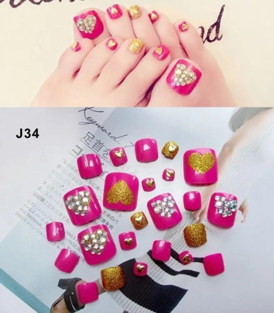 Press On Toe Nail Gel Stickers