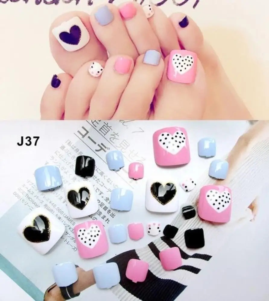Press On Toe Nail Gel Stickers