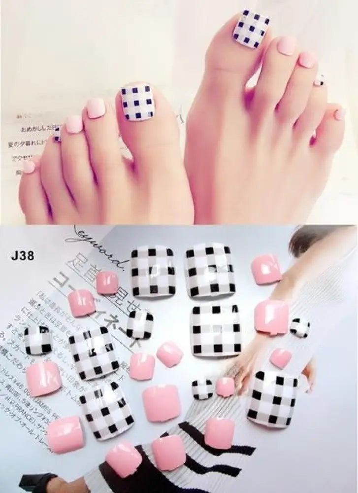 Press On Toe Nail Gel Stickers