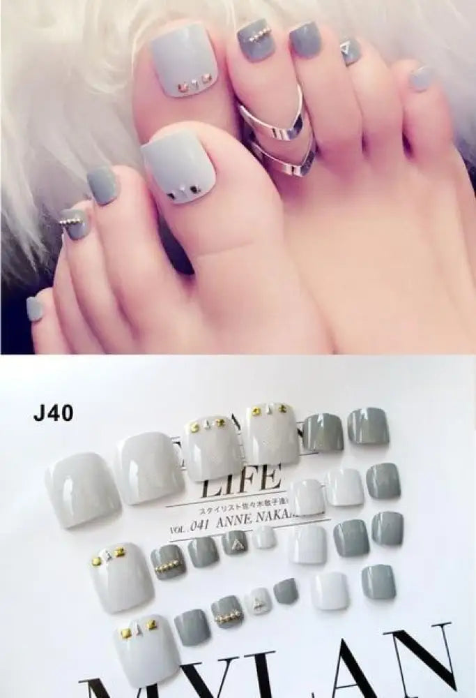 Press On Toe Nail Gel Stickers