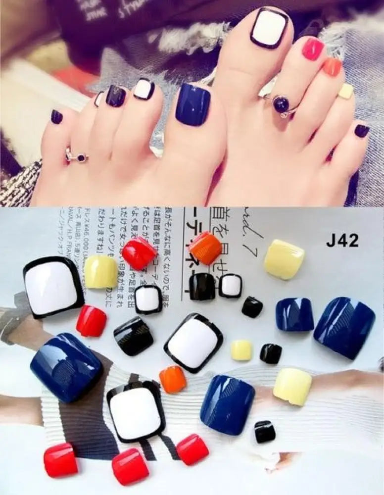 Press On Toe Nail Gel Stickers