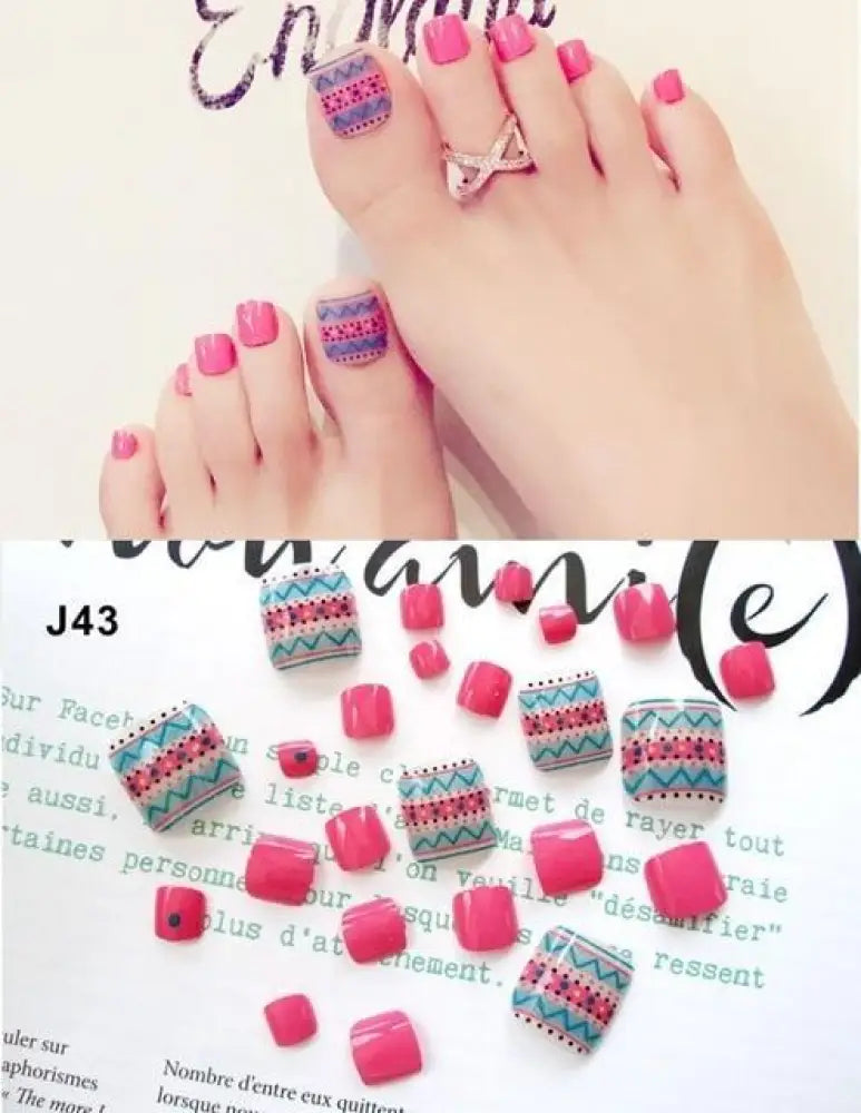 Press On Toe Nail Gel Stickers
