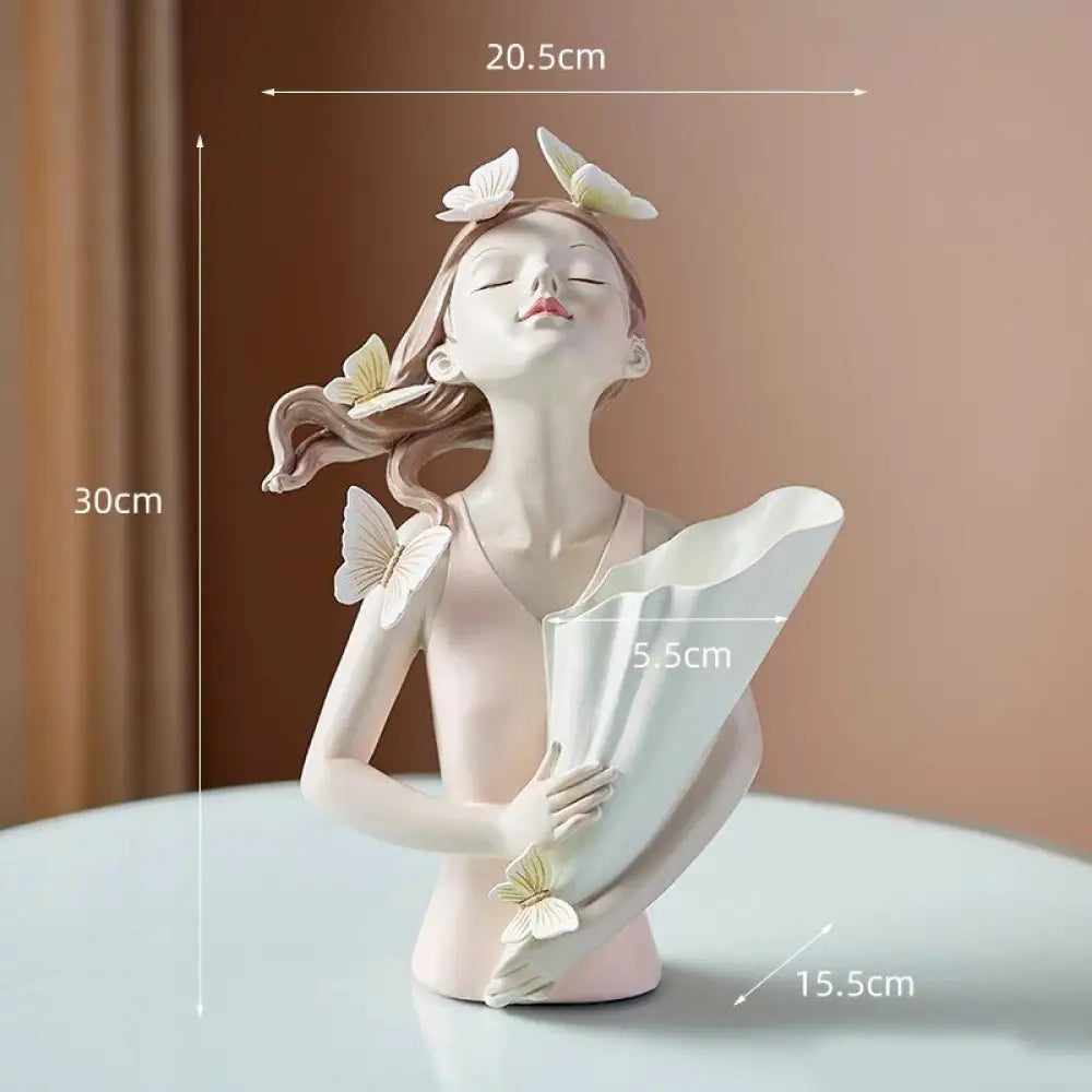 Resin LUCKY Giraffe Elk Figurine Statue Home Living Room Decor Crafts Sculpture