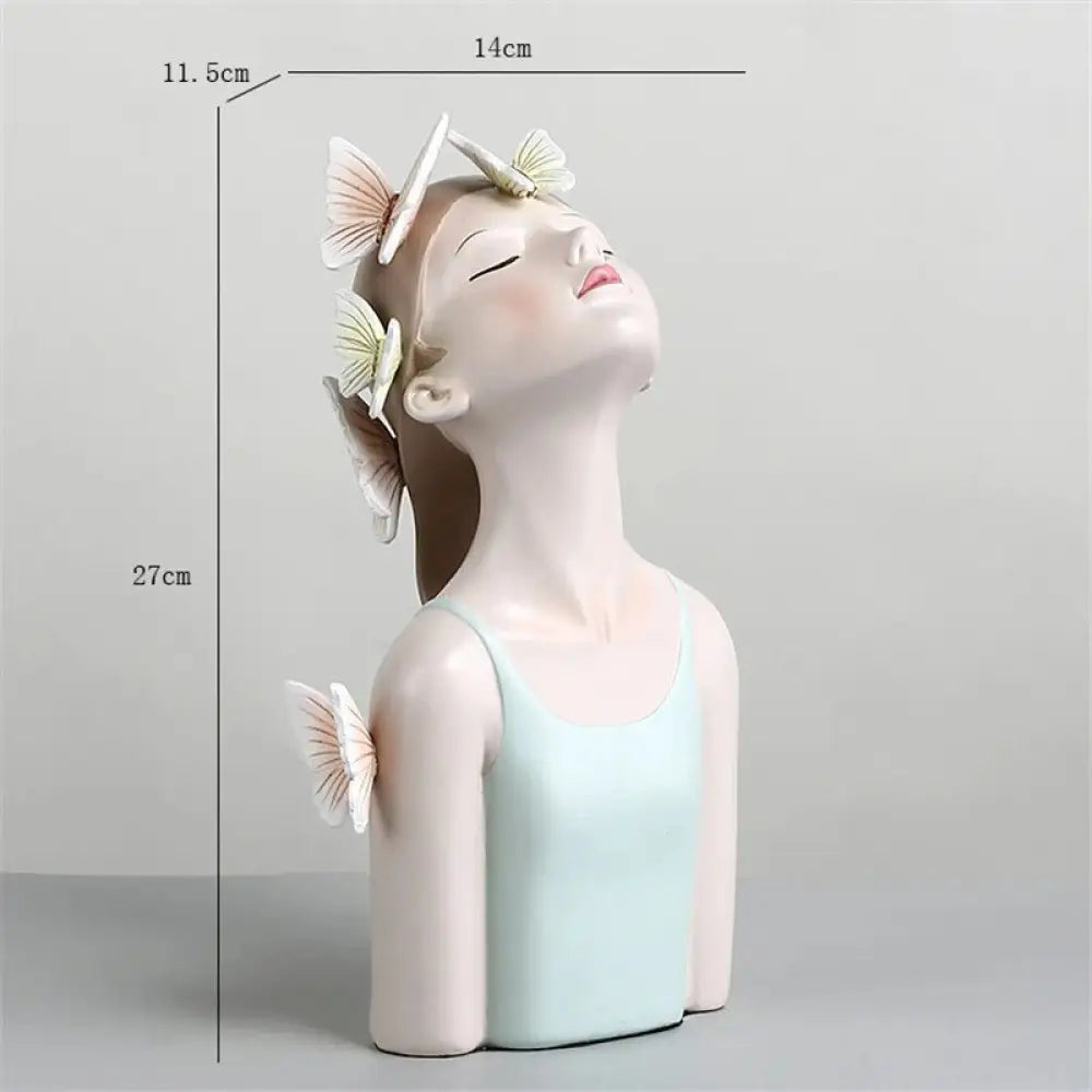 Resin LUCKY Giraffe Elk Figurine Statue Home Living Room Decor Crafts Sculpture