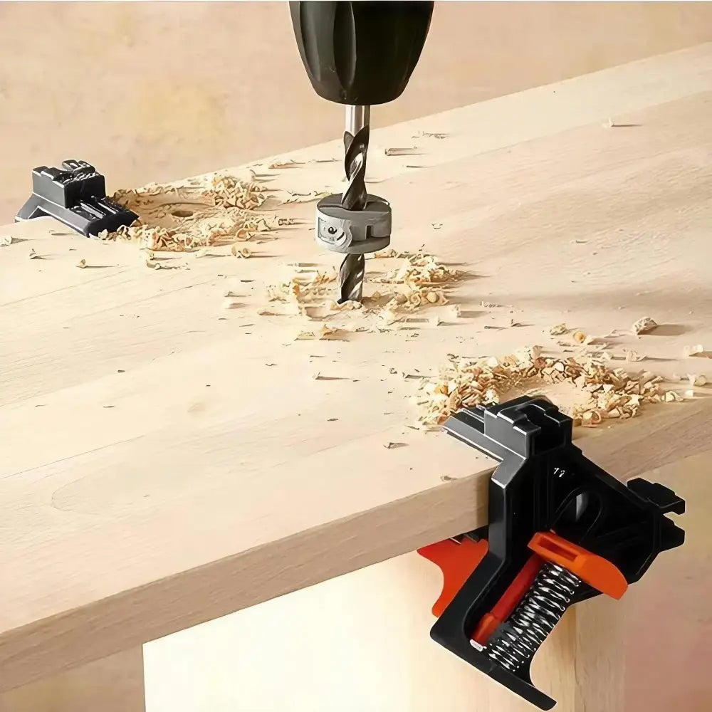Set of 4 Professional 90° Right Angle Clamps | Premium Corner Clamps for Woodworking & Cabinet Assembly