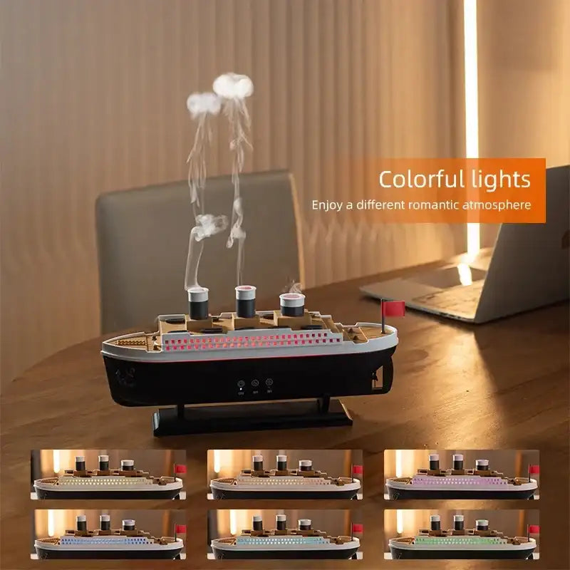Retro Ocean Liner Humidifier & Jellyfish Aroma Diffuser