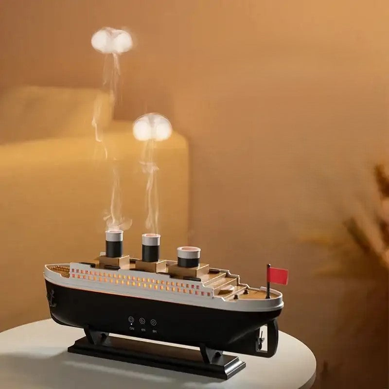 Retro Ocean Liner Humidifier & Jellyfish Aroma Diffuser
