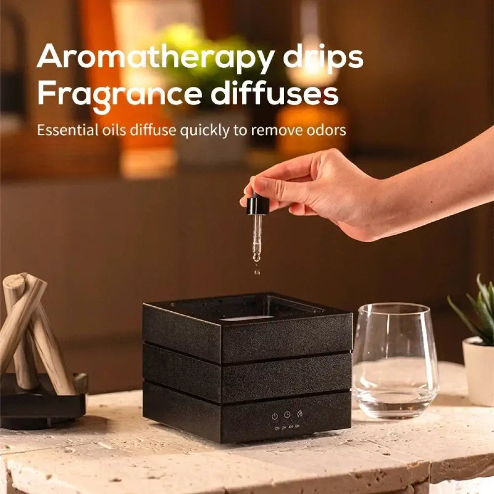 Simulated Flame Bonfire Aroma Diffuser Ultrasonic Cool Mist Humidifier