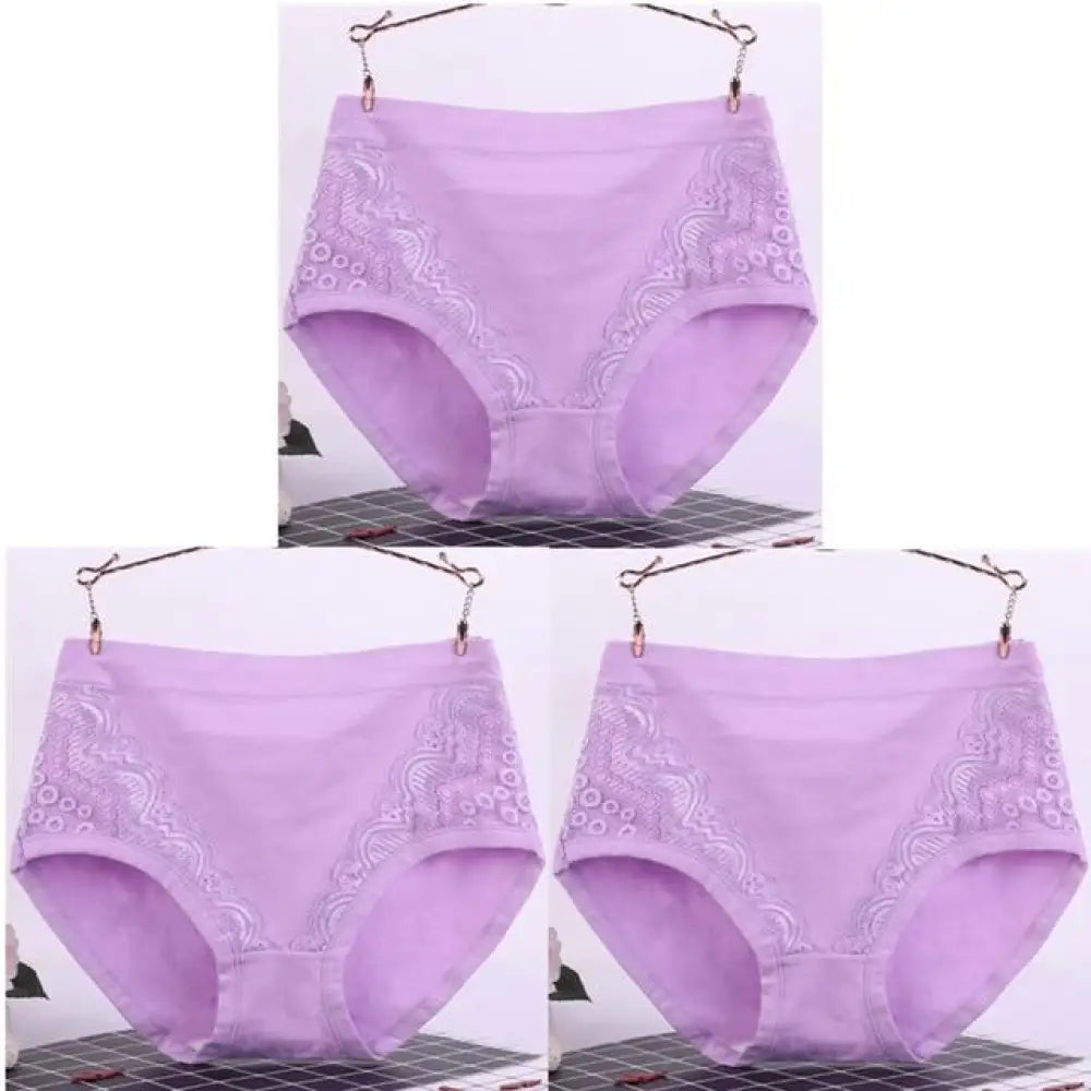 Slim-Fit Lace Underwear (3 pcs)