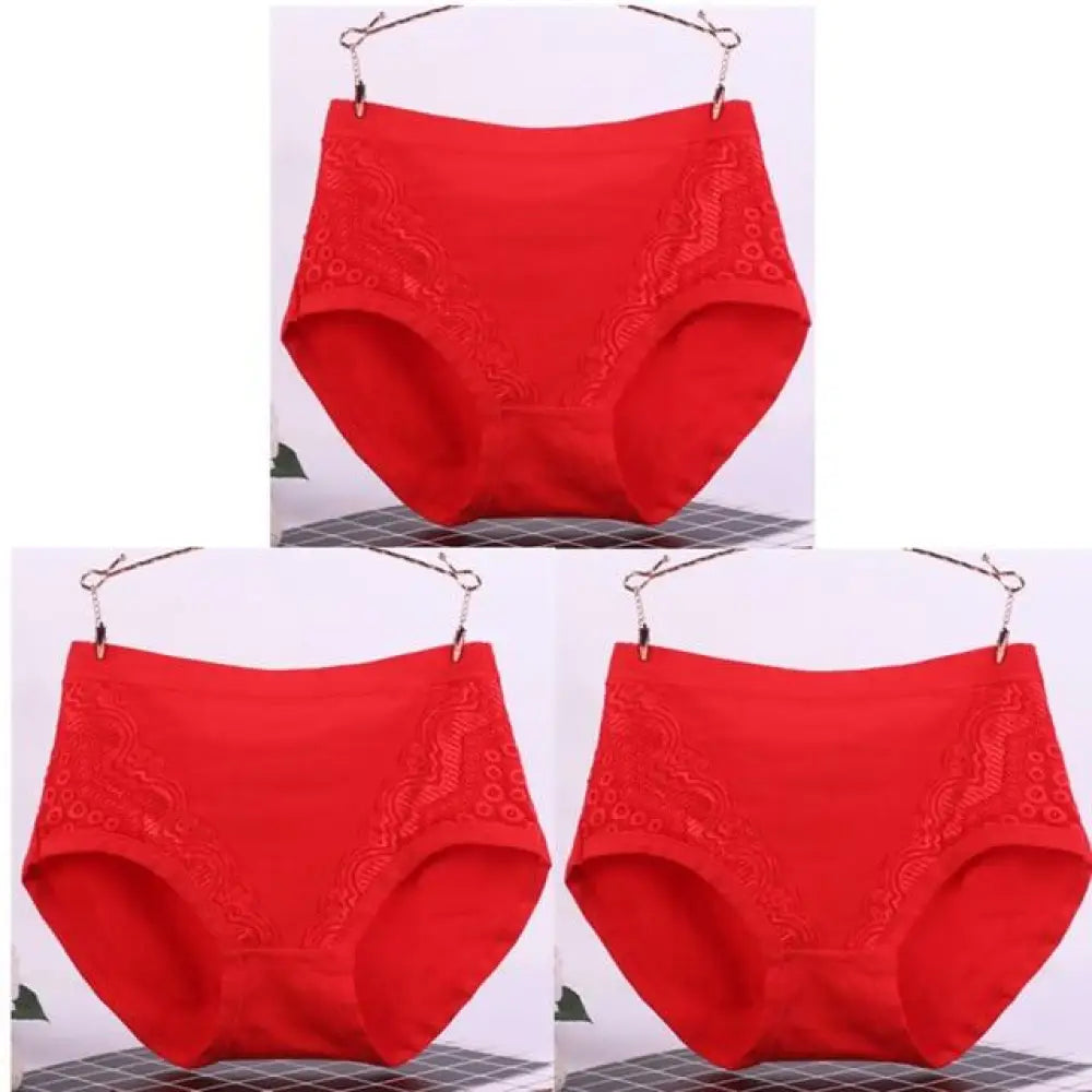 Slim-Fit Lace Underwear (3 pcs)