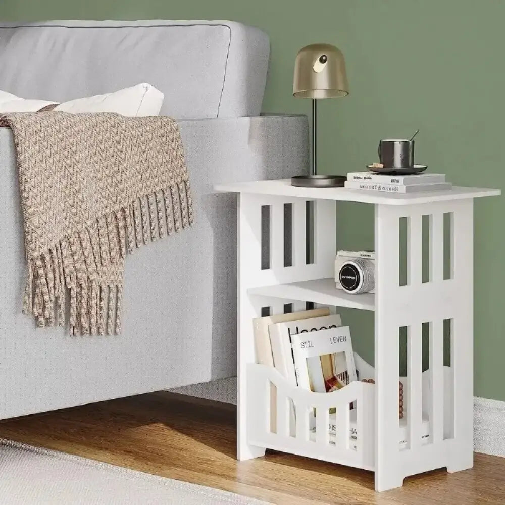 Small Bedside Table – Sofa Side End Table, Nightstand & Storage