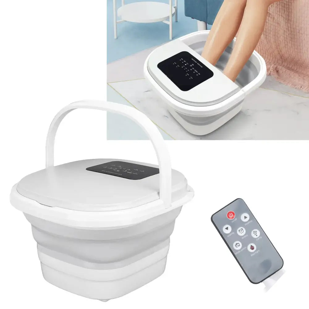 Smart Foldable Foot Soak Tub with Heating & Remote Control – 8L Large Capacity Foot Massager Spa Bath