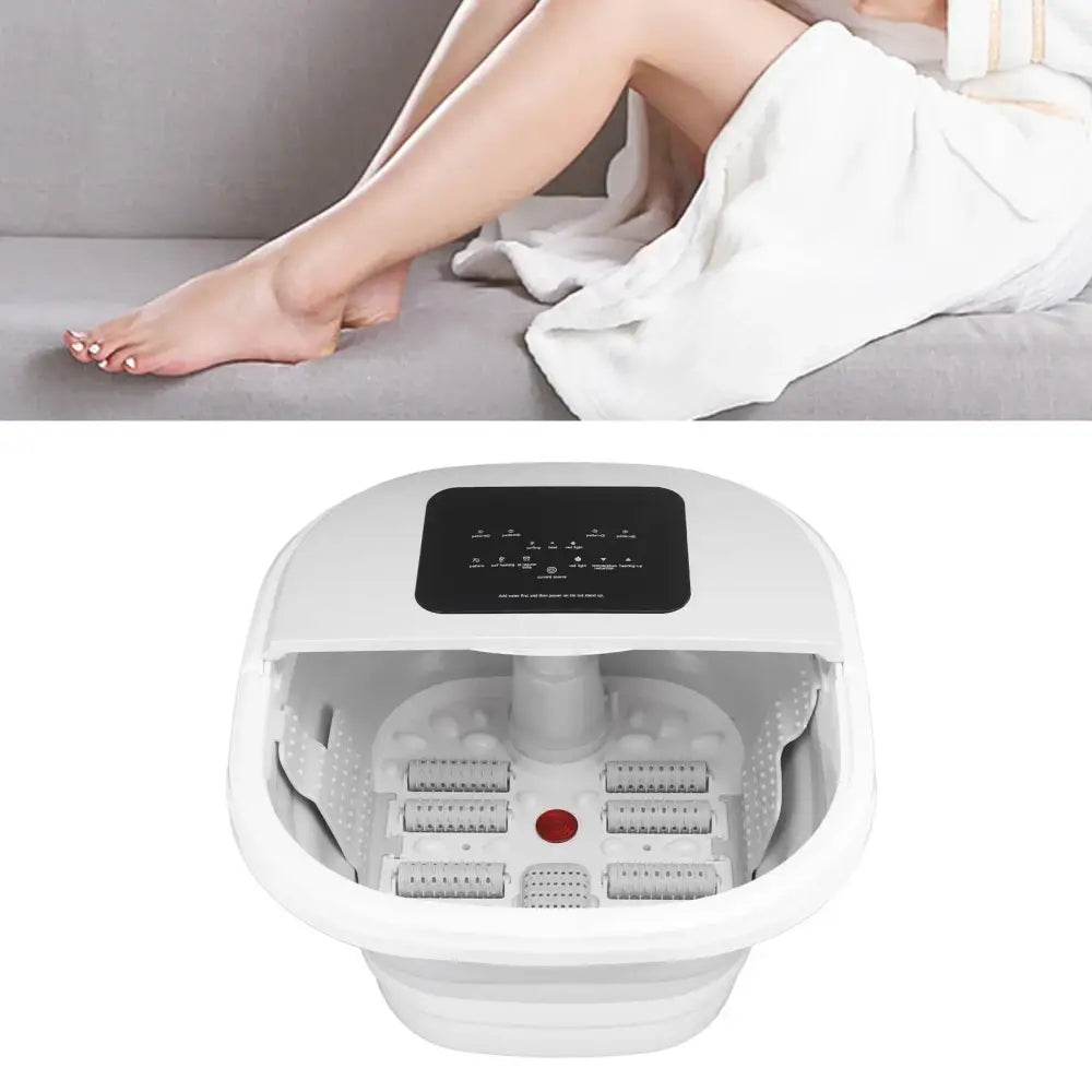 Smart Foldable Foot Soak Tub with Heating & Remote Control – 8L Large Capacity Foot Massager Spa Bath