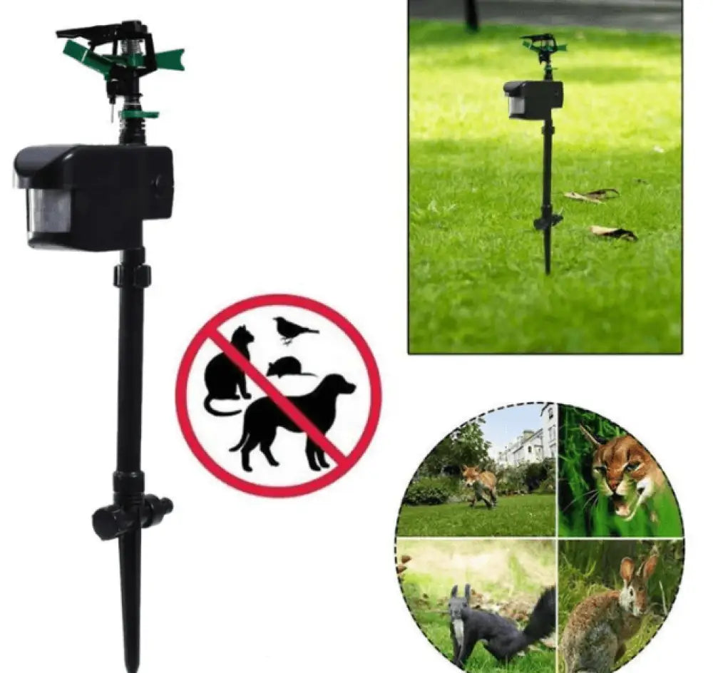 Solar Powered Garden Animal Repeller Sprinkler