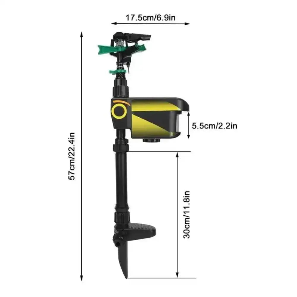 Solar Powered Garden Animal Repeller Sprinkler