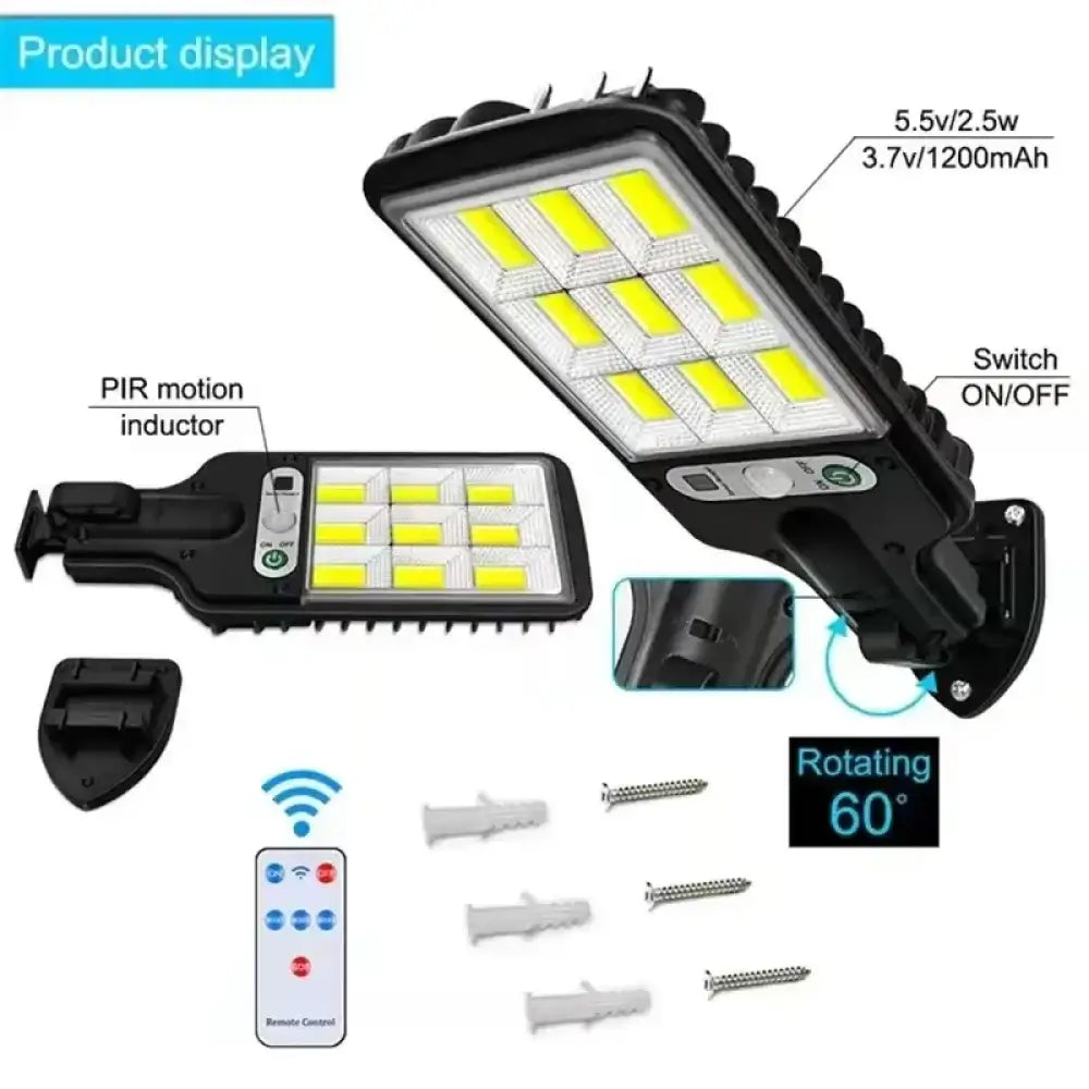 Solar-Powered LED Outdoor Wall Light Sconce | Waterproof Garden Decoration