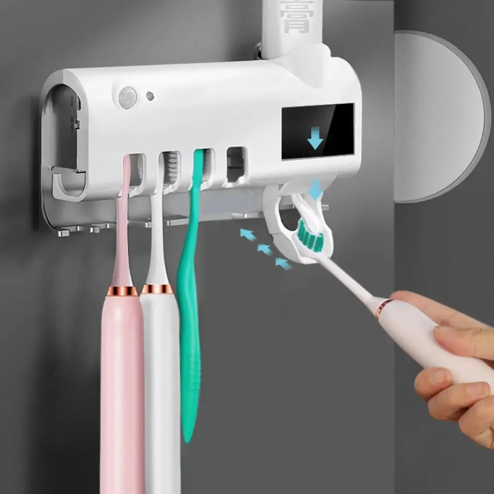 Solar Powered UV Light Toothpaste Dispenser