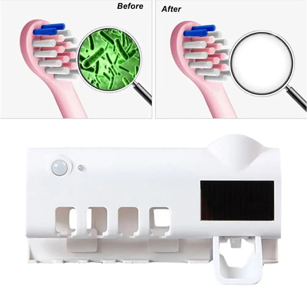 Solar Powered UV Light Toothpaste Dispenser