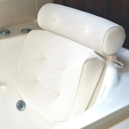 Spa Bathtub Pillow Neck Back Support With Suction Cups