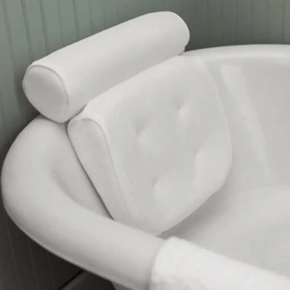 Spa Bathtub Pillow Neck Back Support With Suction Cups