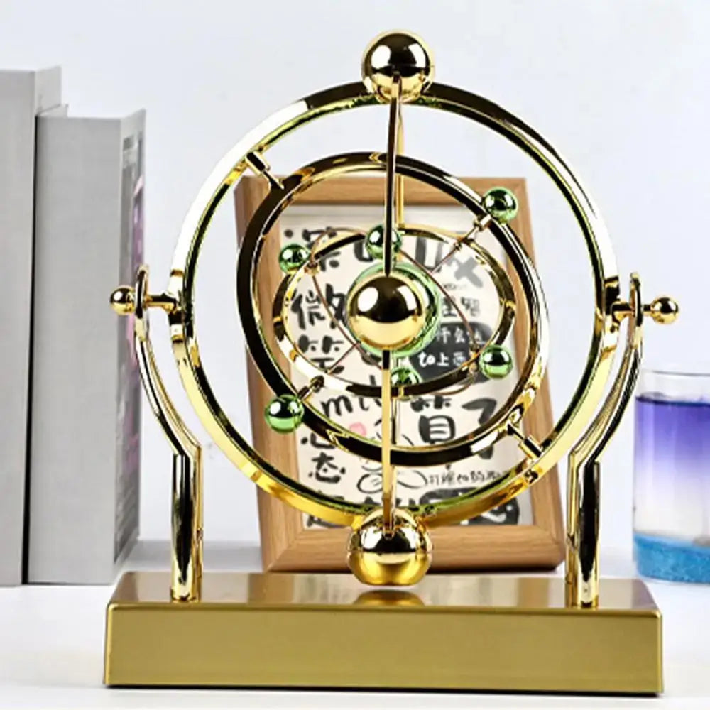 Space Celestial Body Perpetual Motion Machine Gold Desktop Kinetic Ornament