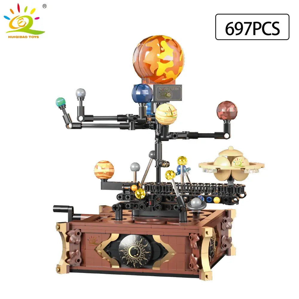 Space Solar System Planet Orbit MINI Building Block Aerospace Desk Ornament