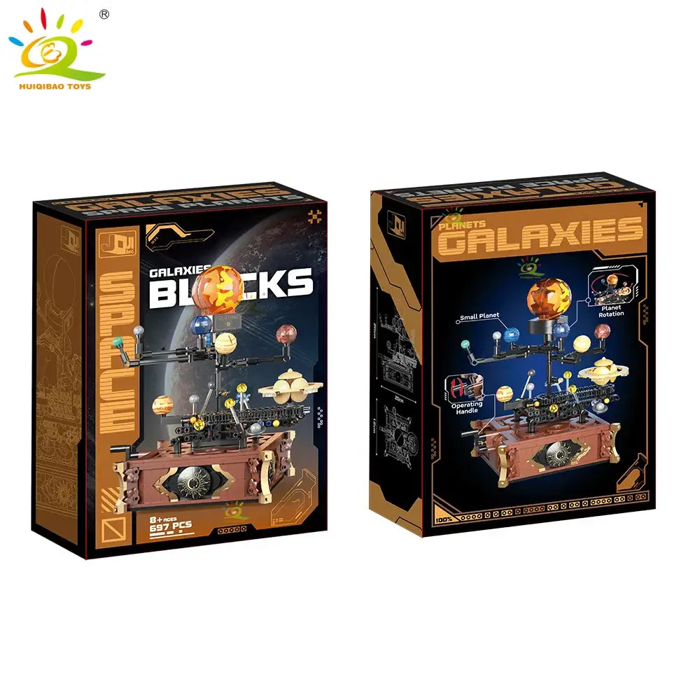 Space Solar System Planet Orbit MINI Building Block Aerospace Desk Ornament