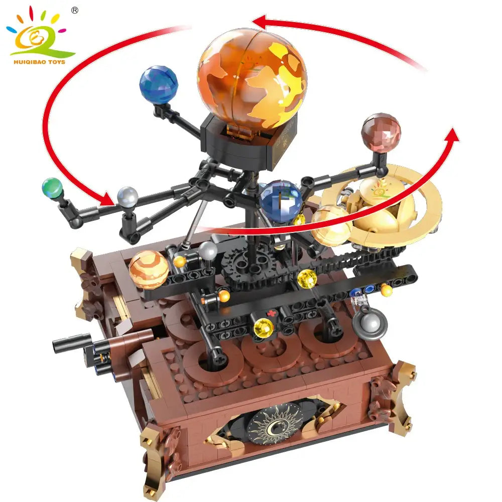 Space Solar System Planet Orbit MINI Building Block Aerospace Desk Ornament