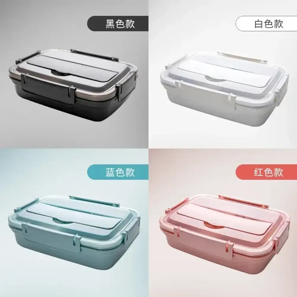 Stainless Steel Bento Lunch Box | Leakproof Sealed Crisper with Lid