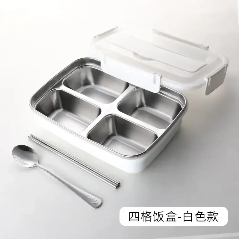Stainless Steel Bento Lunch Box | Leakproof Sealed Crisper with Lid