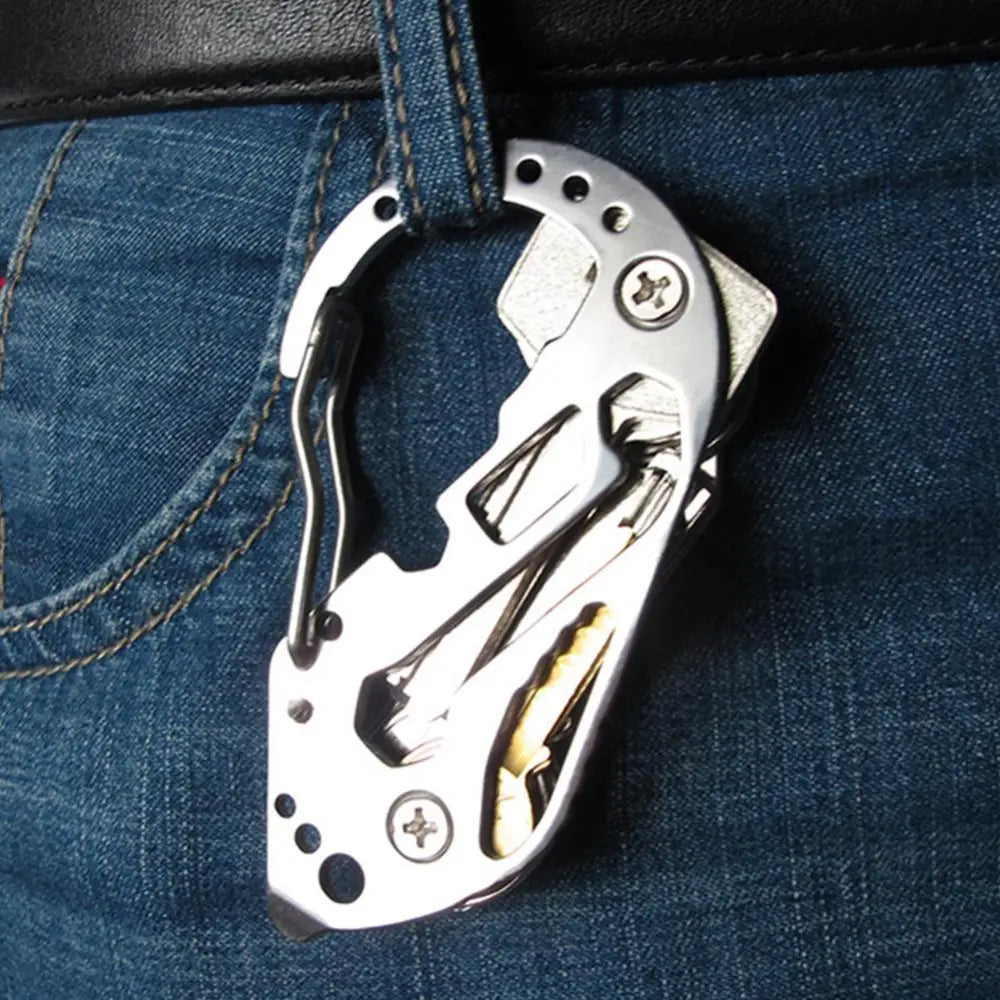 Stainless Steel Key Holder Quick Hang Clips - Pack Of 2