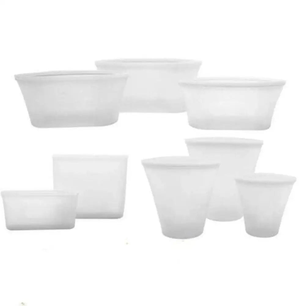 Stand Up Silicone Food Storage - Leakproof Containers