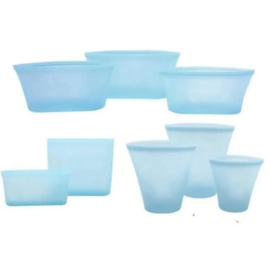Stand Up Silicone Food Storage - Leakproof Containers