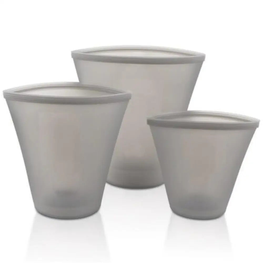 Stand Up Silicone Food Storage - Leakproof Containers