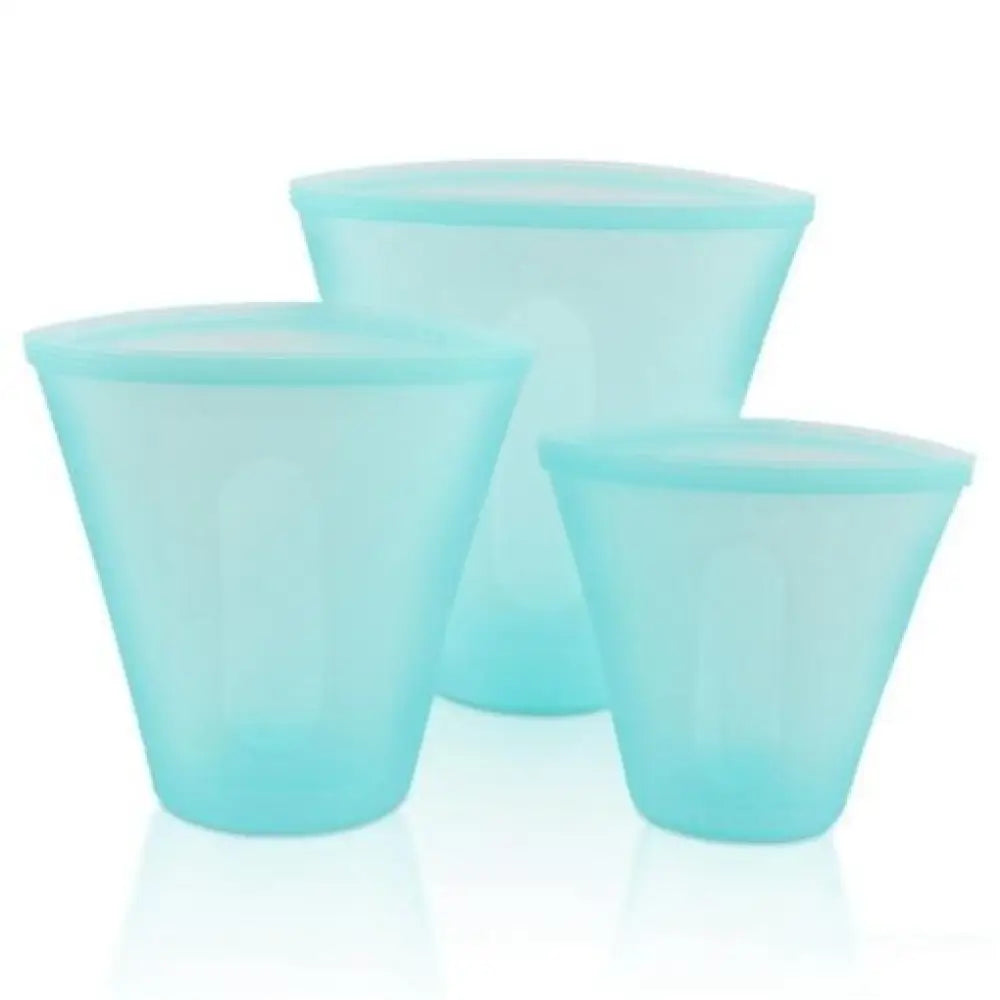Stand Up Silicone Food Storage - Leakproof Containers