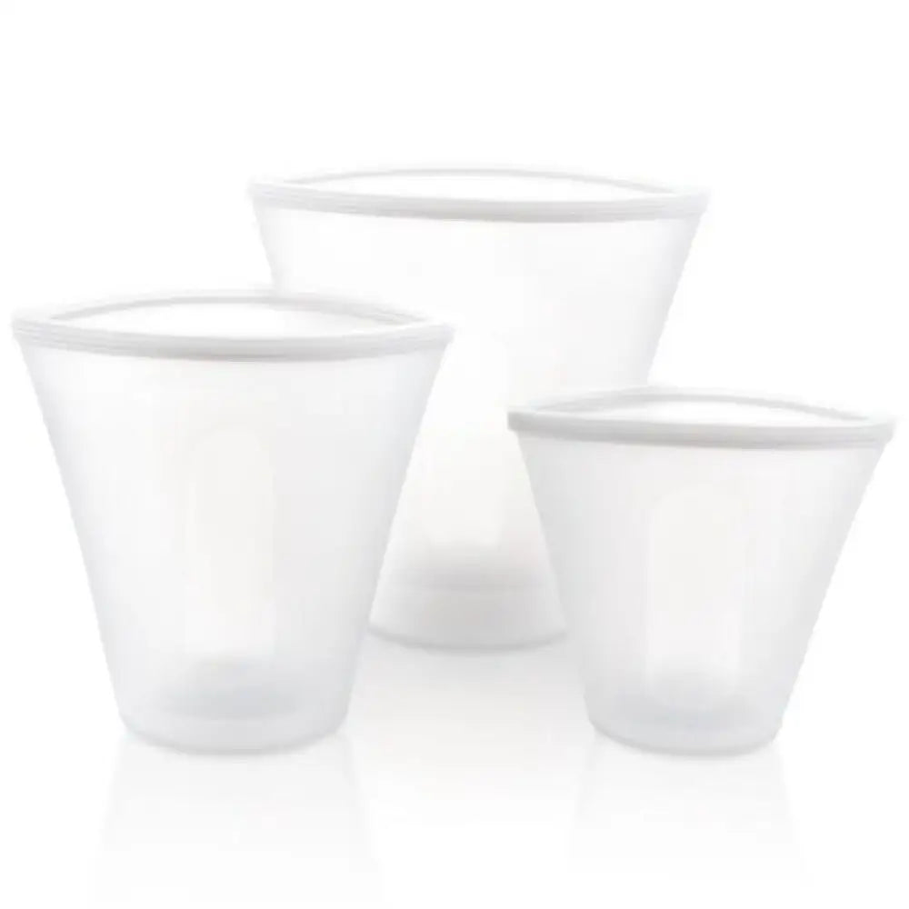 Stand Up Silicone Food Storage - Leakproof Containers