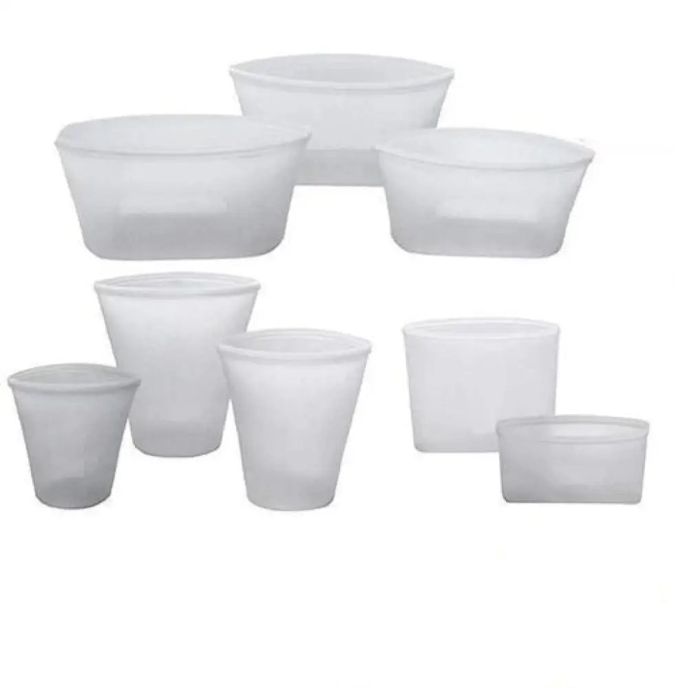 Stand Up Silicone Food Storage - Leakproof Containers