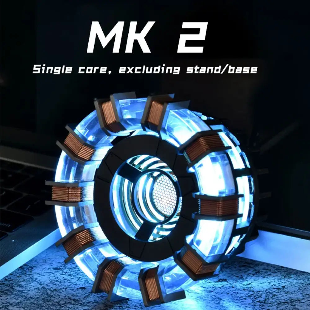 Stark Arc Reactor Metal Alloy USB LED Lamp Voice Control PVD 18cm Collectible