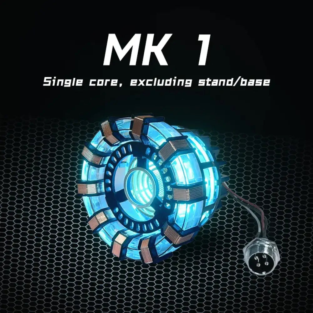 Stark Arc Reactor Metal Alloy USB LED Lamp Voice Control PVD 18cm Collectible