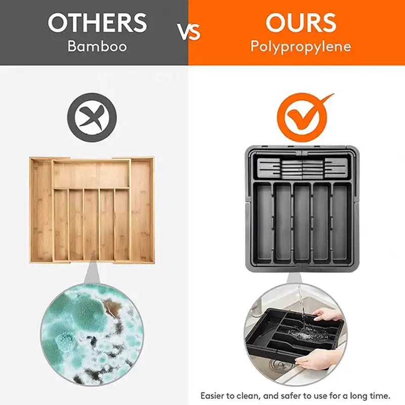 Expandable Cutlery Tray Kitchen Drawer Organizer