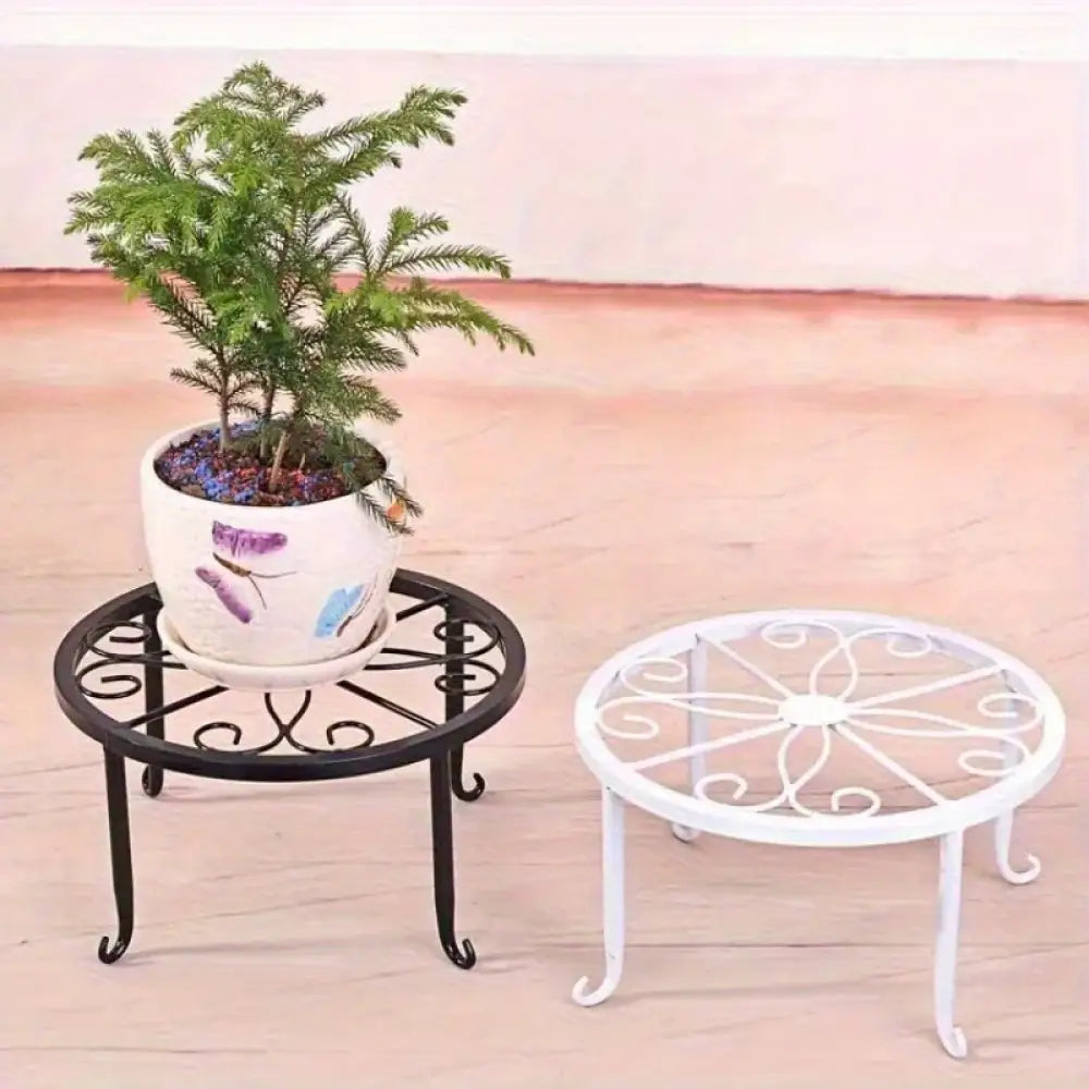 Tall Cast Iron Plant Stand Heavy Duty Vintage Metal Flower Pot Holder