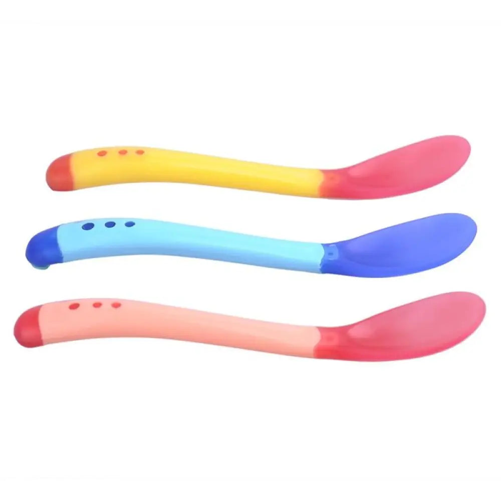 Temperature Sensing Silicone Baby Spoon