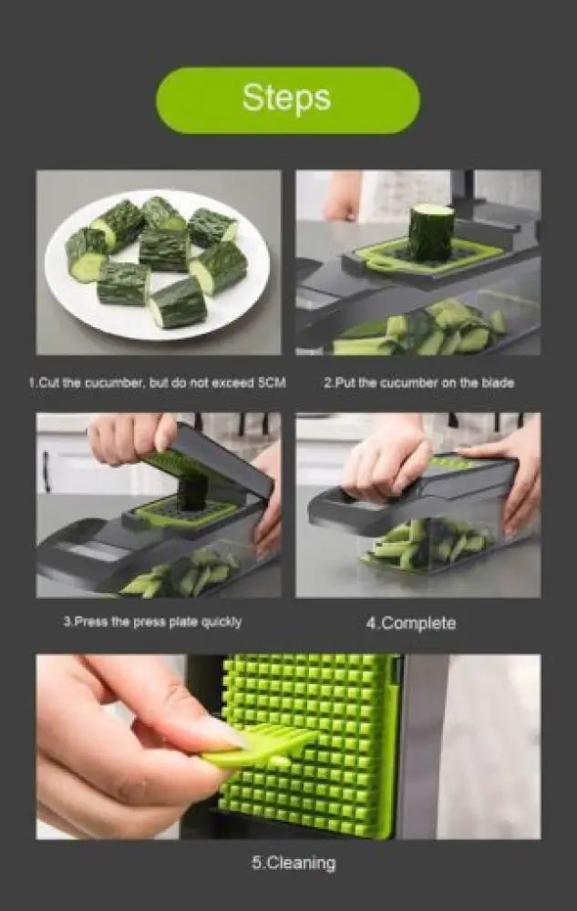Thin Vegetable Mandoline Slicer Adustable Safe Cutter Machine