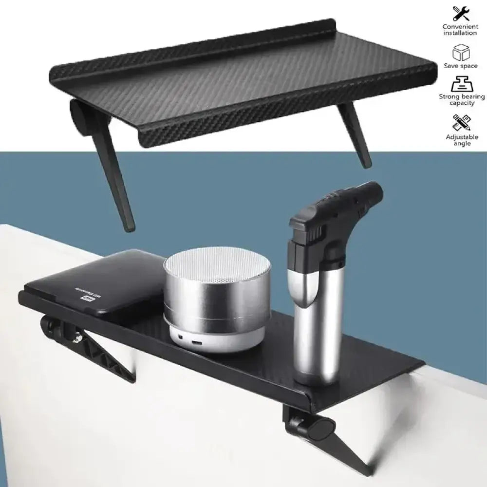 Top Storage Shelf | Adjustable Computer & TV Monitor Rack for Router/Set-Top Box