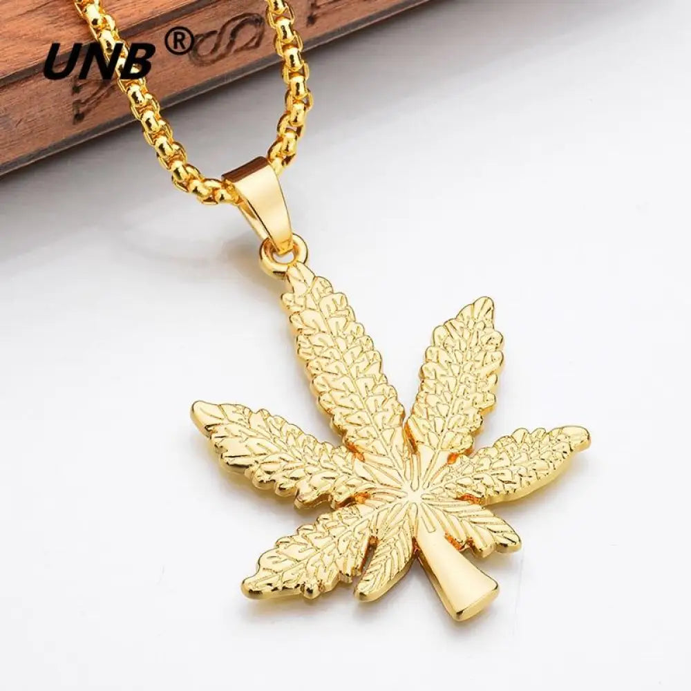 Top Tree Leaf Necklace and Pendant