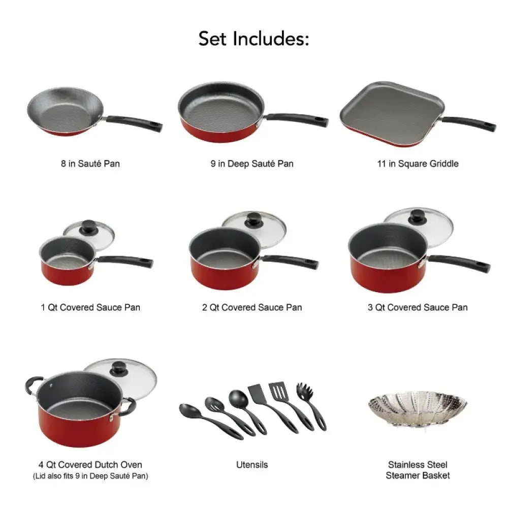 Tramontina Primaware 18-Piece Non-Stick Cookware Set
