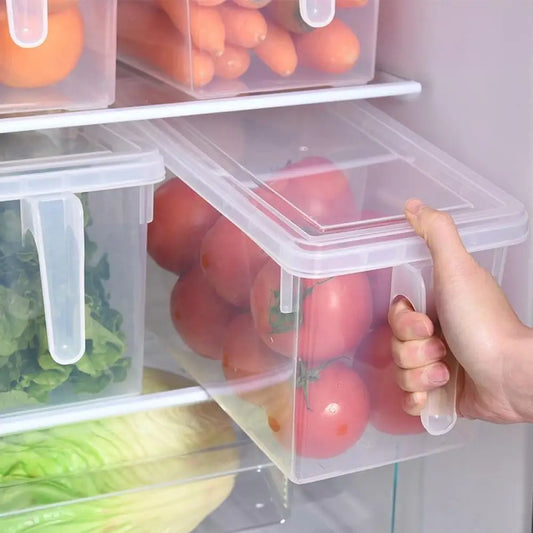 Transparent Food Storage Containers Fridge Organizer