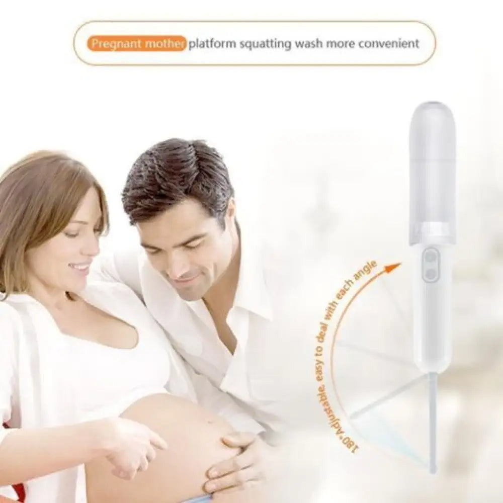 Travel Portable Electric Bidet Sprayer — 180° Nozzle, Auto Decompression