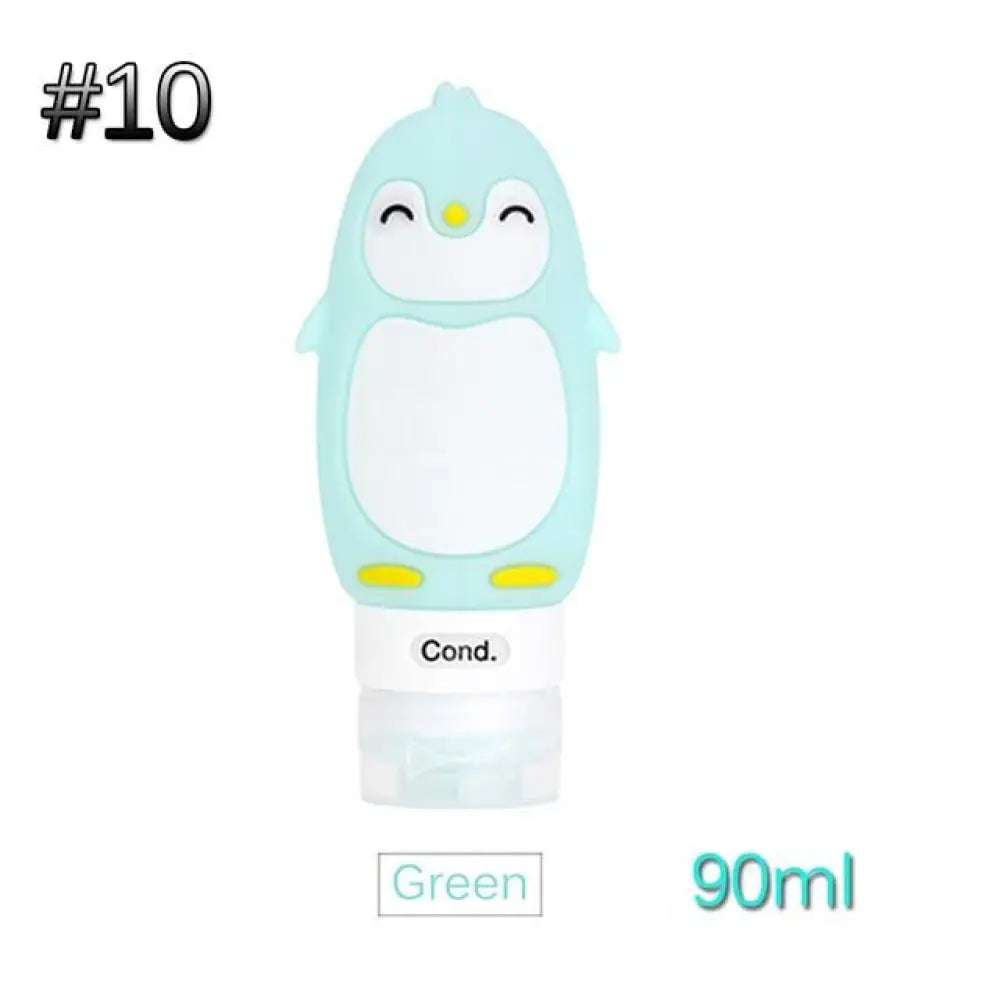 Penguin Travel Squeeze Bottles — Cute Silicone TSA-Approved Refillable Containers
