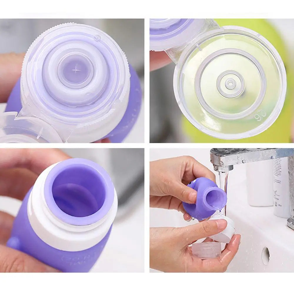 Penguin Travel Squeeze Bottles — Cute Silicone TSA-Approved Refillable Containers